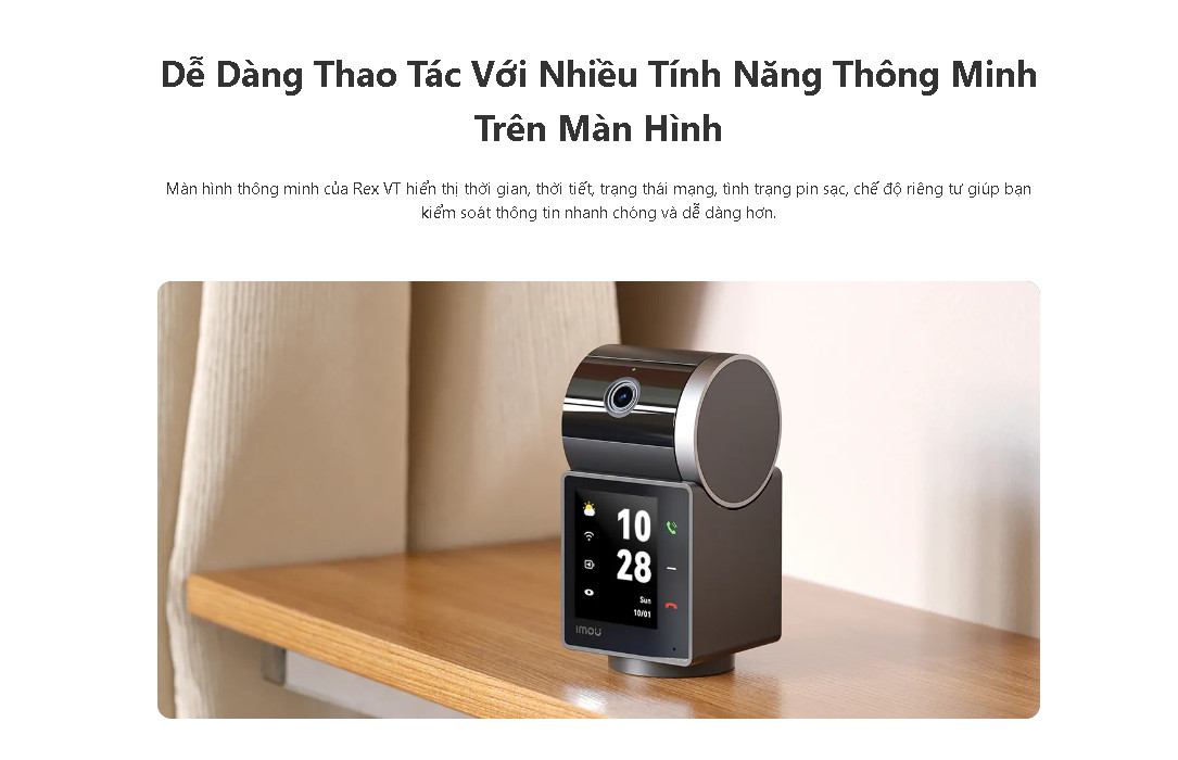 Camera WIFI Imou cao cấp dùng Pin, gọi video 2 chiều IMOU REX VT PRO ...