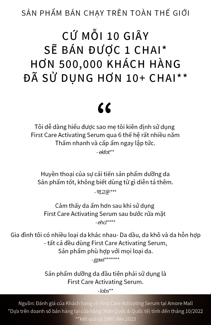 Mô tả Tinh Chất Dưỡng Đầu Tiên Kích Hoạt Căng Mướt 60ML Sulwhasoo First Care Activating Serum - 11