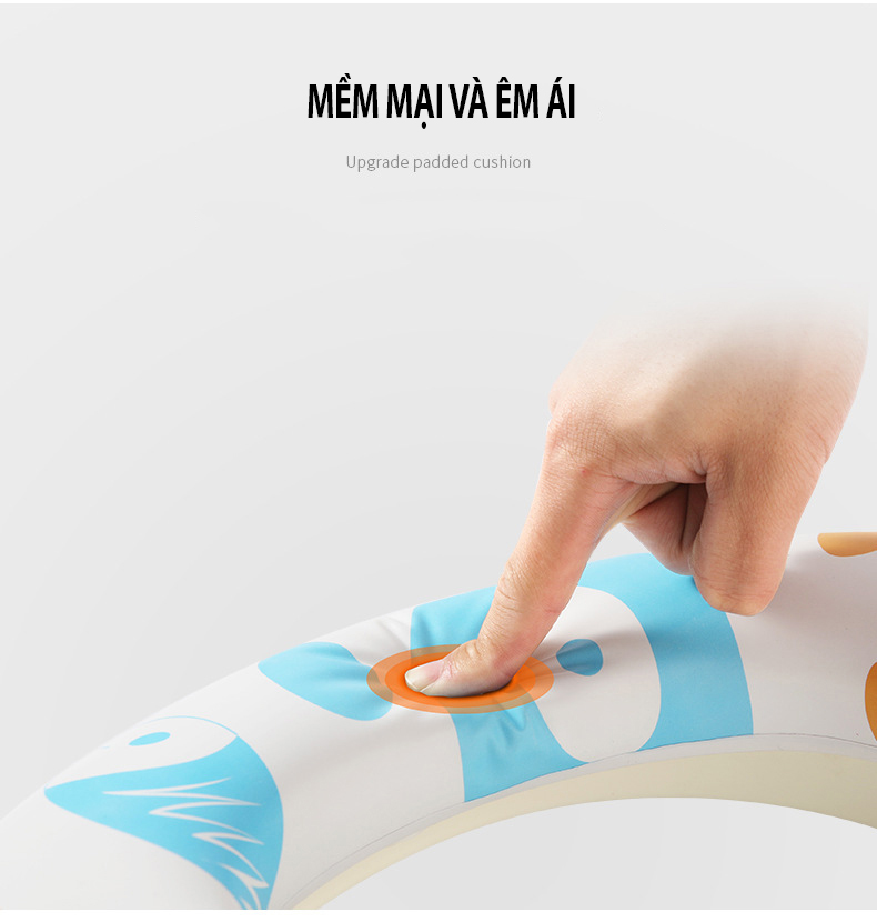 Mô tả Đệm Toilet Ngồi Đi Vệ Sinh Êm Ái Bệ Thu Nhỏ Bồn Cầu Cho Bé Yesure - 5