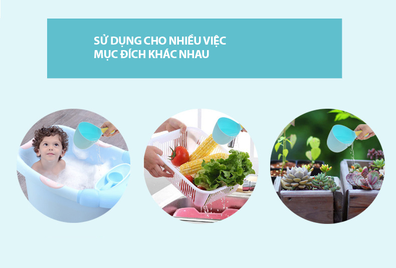 Mô tả Ca Gáo Tắm Cho Bé Chất Liệu PP An Toàn Cho Trẻ YESURE - 7