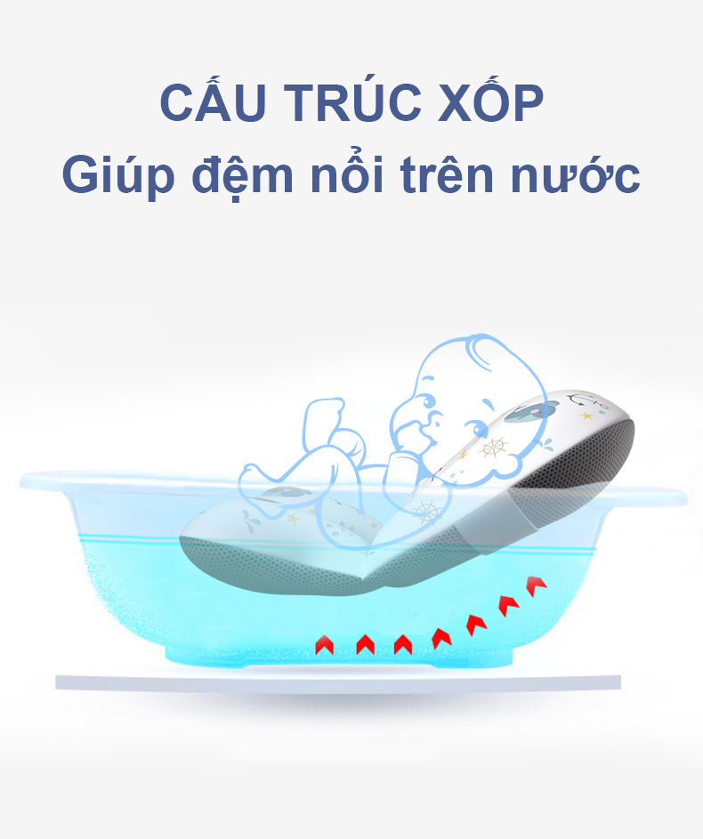 Mô tả Đệm Tắm Đỡ Lưng Cho Bé Đảm Bảo An Toàn Khi Tắm Chất Liệu Mềm Mại Phù Hợp Khớp Với Tất Cả Các Loại Chậu Tắm Yesure - 4