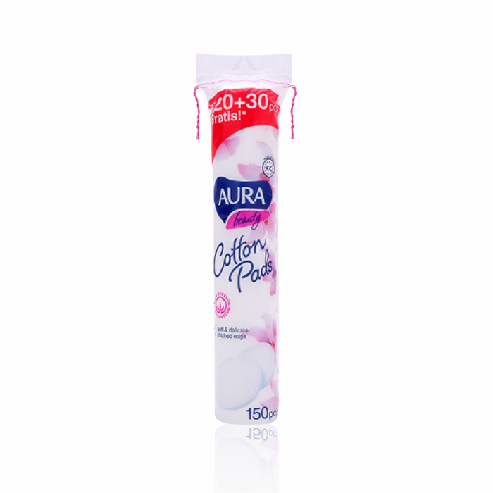 Mô tả Combo 5 gói bông tẩy trang Aura Beauty Cotton Pads 150 miếng (5x150) - 1