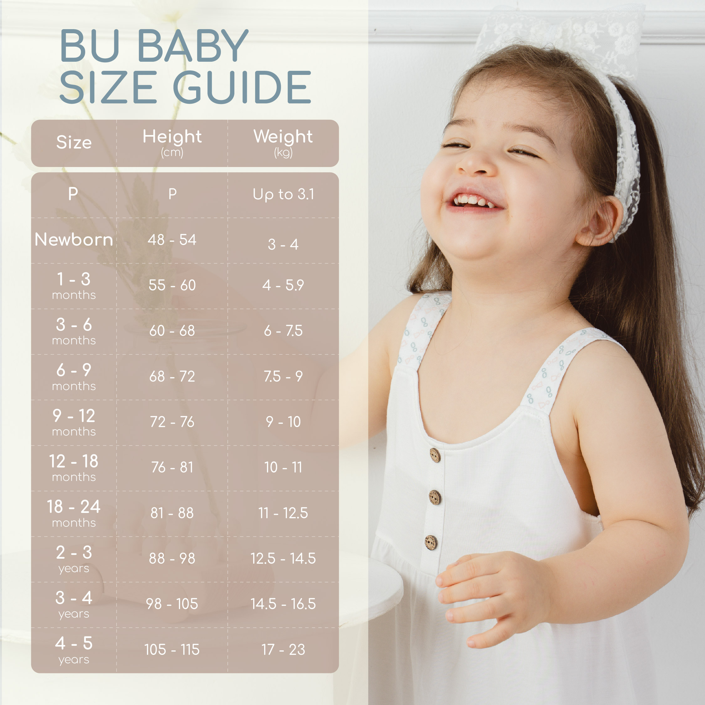Mô tả Body đùi, ngắn tay cài giữa Bambus BBB230205 | Quần áo chính hãng BU Baby - 2
