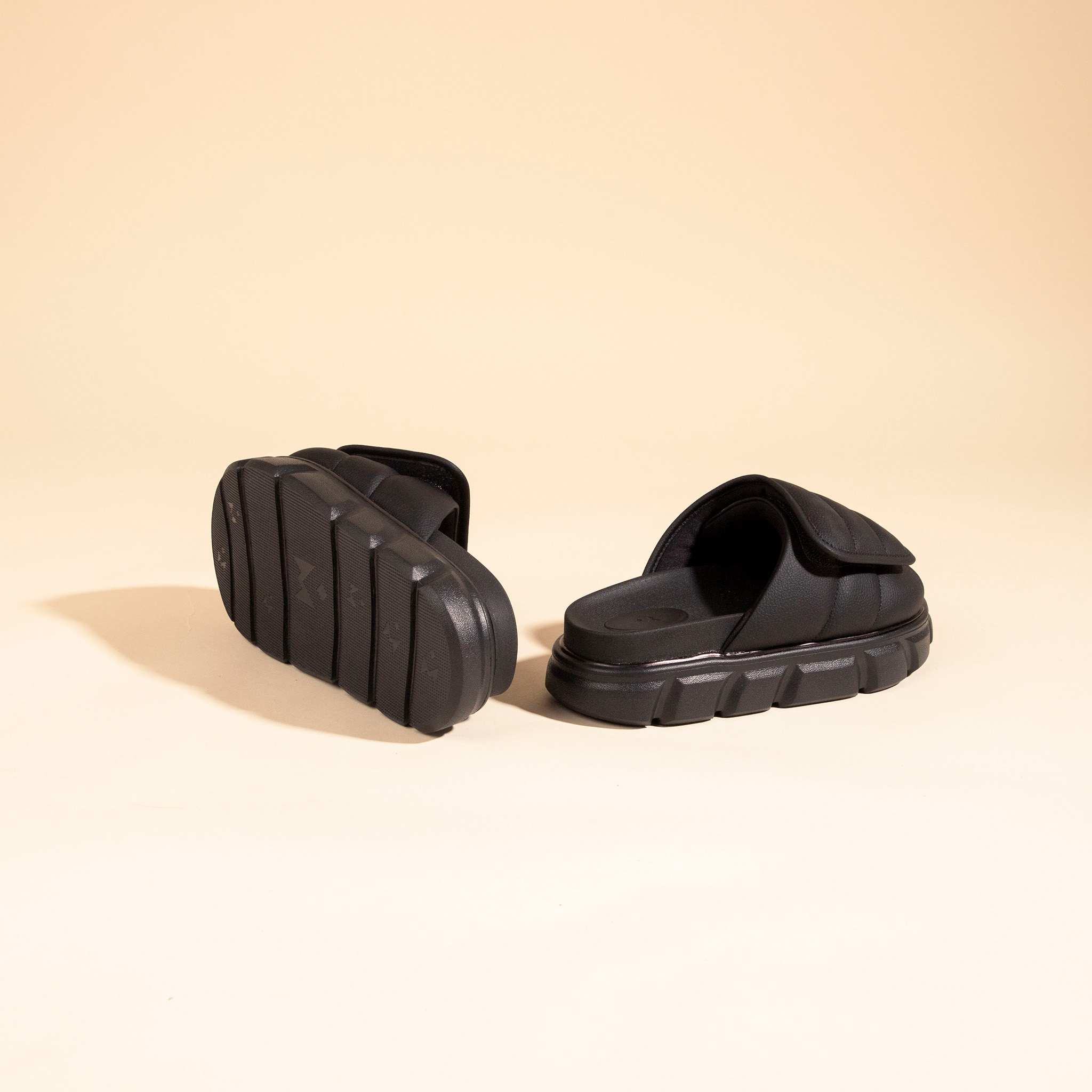 Mô tả Dép Nam Nữ Tăng Chiều Cao THE LARVA WOLF SLIDE SANDAL - FULL BLACK - 5