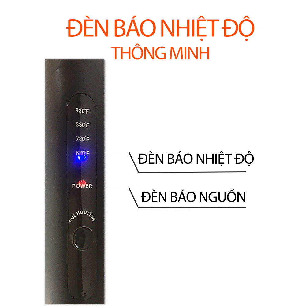Mô tả Máy duỗi tóc điều chỉnh 4 mức nhiệt độ Kemei KM-8889 phù hợp nhiều loại tóc, có thể duỗi uốn tạo nhiều kiểu tóc- HÀNG CH - 3