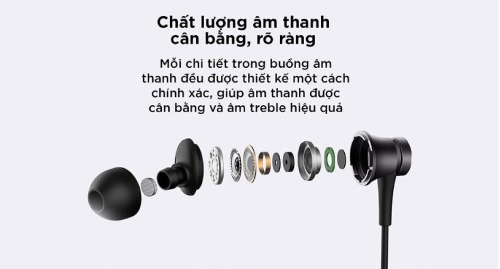 Mô tả Tai Nghe Xiaomi Mi Basic Nghe Nhạc, Chơi Game, Gọi Điện, Thu âm Jack 3.5mm - Bảo Hành 6 Tháng - 2