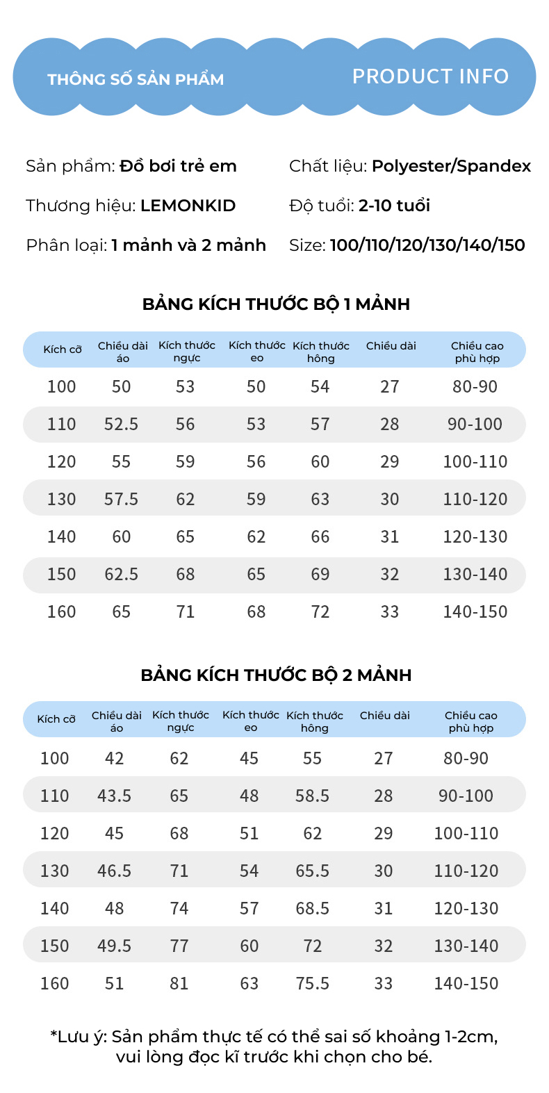 Mô tả Đồ bơi trẻ em Hàn Quốc Lemonkid vải co giãn chống tia UV, kháng clorua, khô siêu nhanh - 9