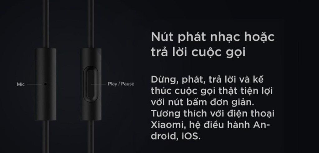 Mô tả Tai Nghe Xiaomi Mi Basic Nghe Nhạc, Chơi Game, Gọi Điện, Thu âm Jack 3.5mm - Bảo Hành 6 Tháng - 6