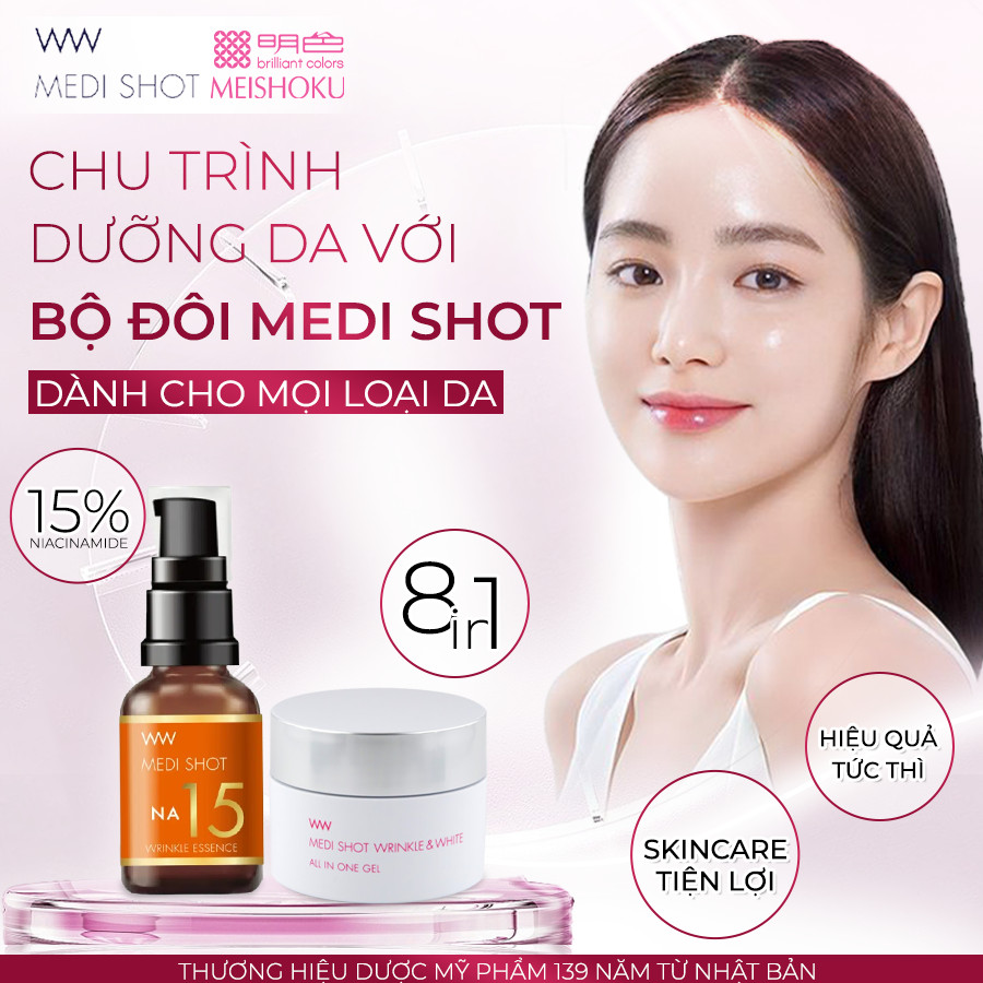 Mô tả Serum Niacinamide 15% Trắng Da Se Khít Lỗ Chân Lông Medi Shot NA15 MEISHOKU 30ml - 4