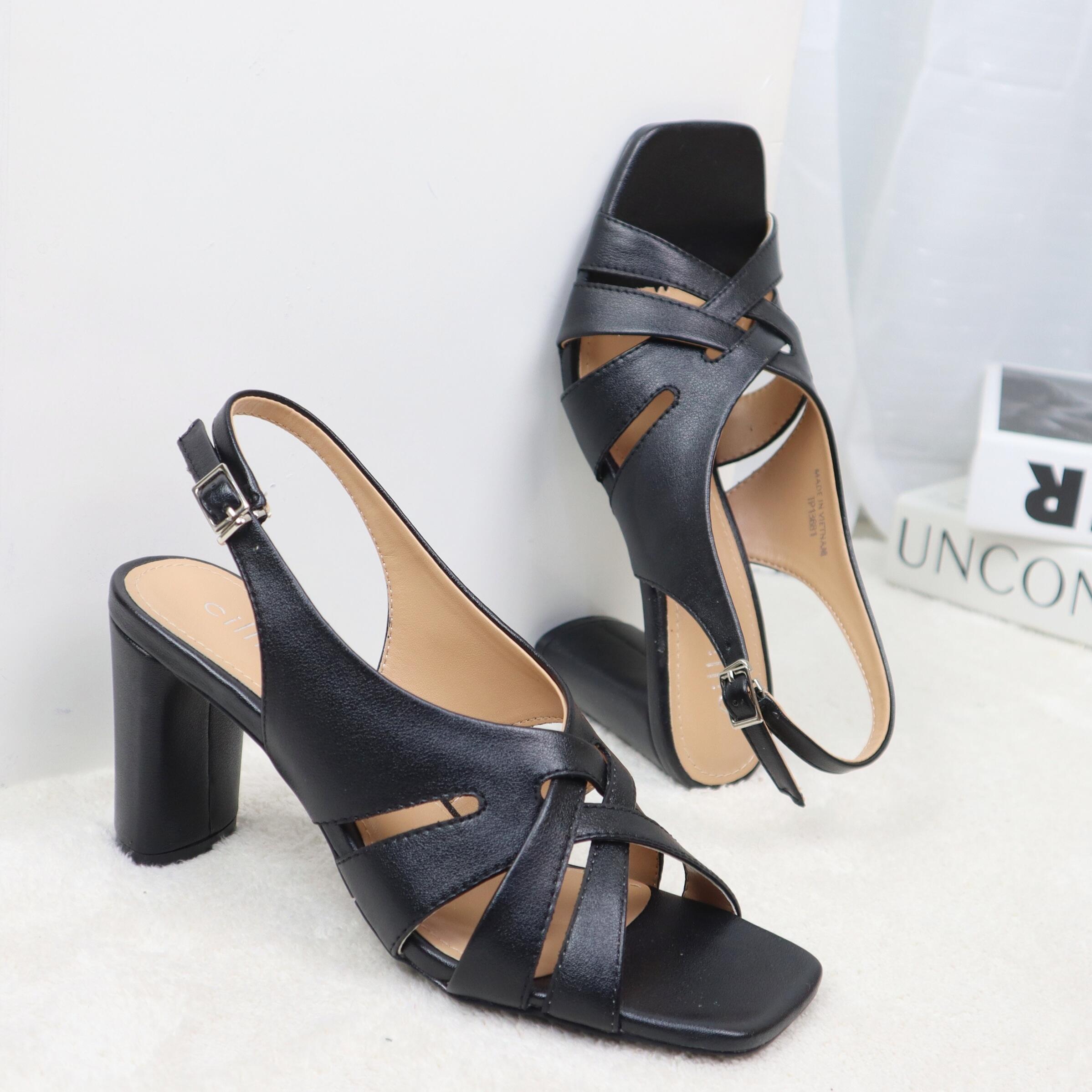 Giày sandal cao gót Cillie 1137 màu Nâu