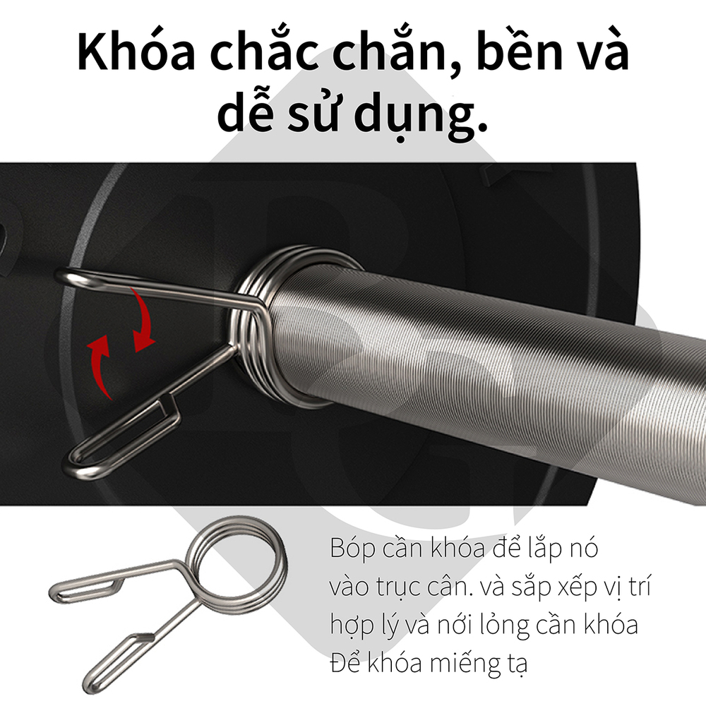 Mô tả BG - Dài 1.5m,phù hợp với bánh tạ phi 25-50mm Thanh đòn , tạ đòn thép đặc mạ crom chất lượng cao - 9
