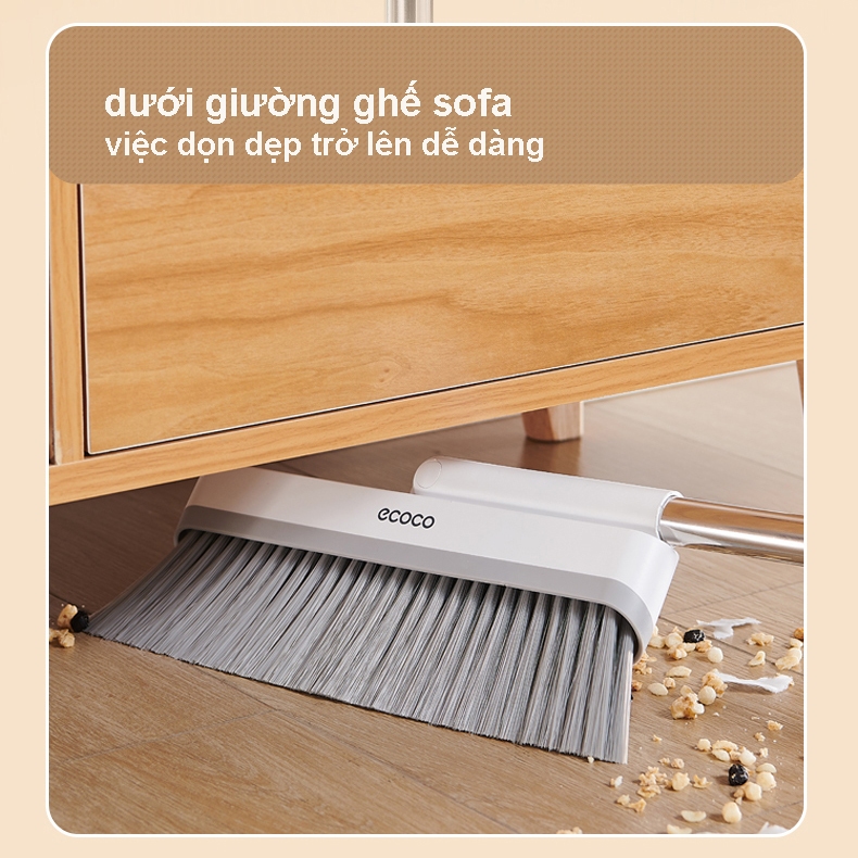 Bộ Chổi Quét Nhà ECOCO Kèm Hót Rác Xoay 360 Độ Gấp Gọn Thông Minh, Chất ...