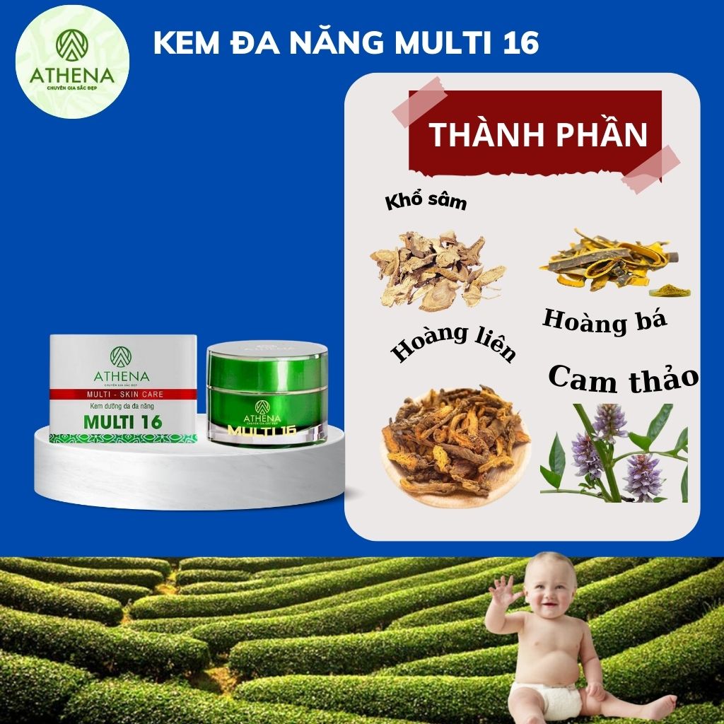 Mô tả Kem Rạn Da Multi 16 - Athena - Hỗ Trợ Mờ Rạn Da, Ngăn Ngừa Rạn Da, Hũ Lớn 30g, Hũ Nhỏ 20g - 2