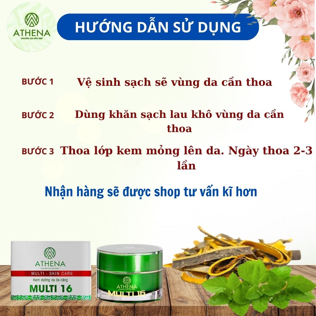 Mô tả Kem Rạn Da Multi 16 - Athena - Hỗ Trợ Mờ Rạn Da, Ngăn Ngừa Rạn Da, Hũ Lớn 30g, Hũ Nhỏ 20g - 3
