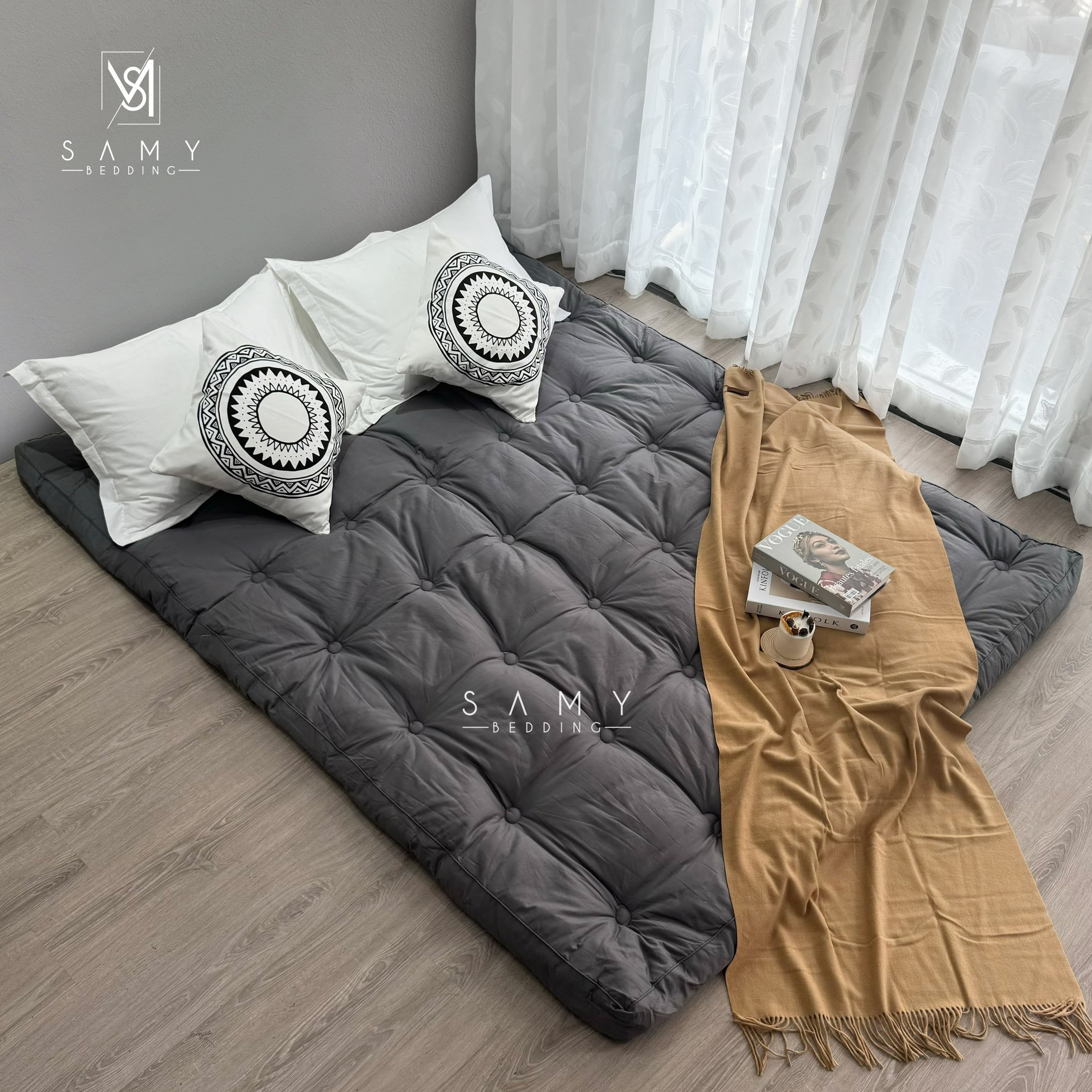 Mô tả Topper Nệm Dày Đa Năng Luxury 9 SAMY BEDDING Cao Cấp Mềm Mại Mát Mịn - 1