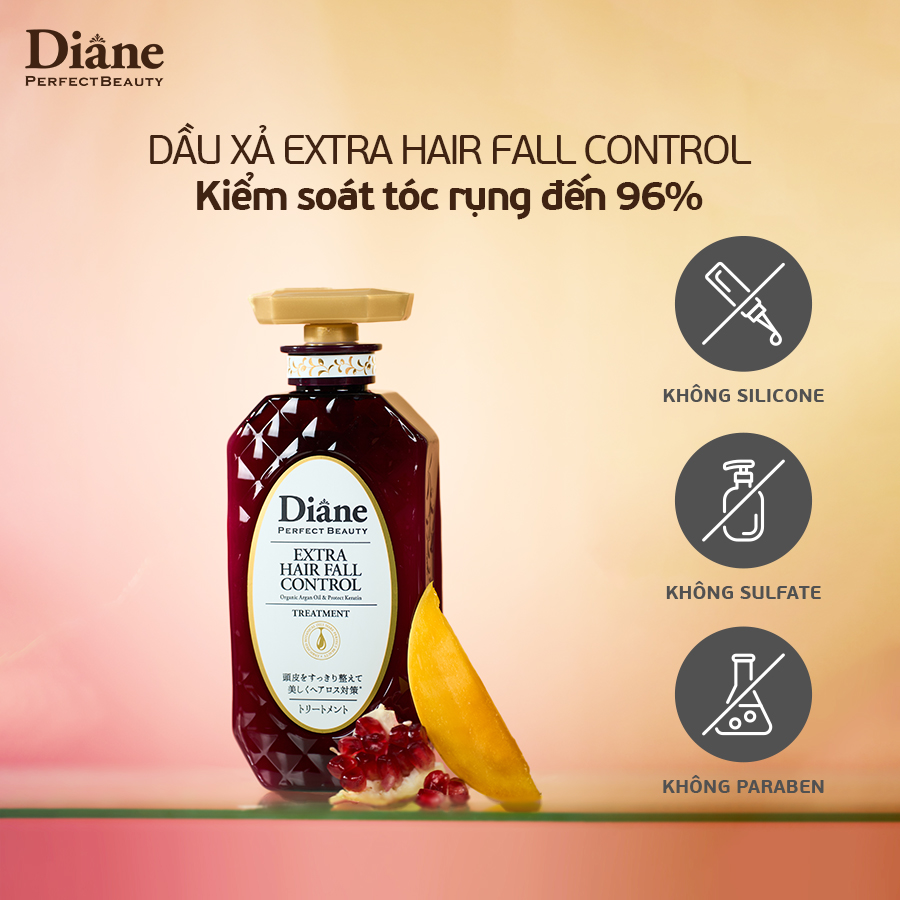 Dầu Xả Ngăn Ngừa Rụng Tóc & Phục Hồi Hư Tổn Moist Diane Extra Hair Fall  Control 450ml