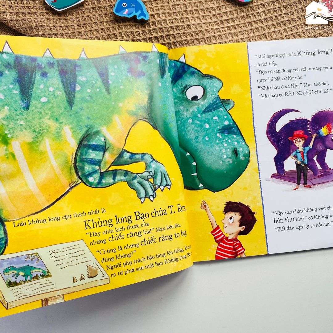 Mô tả Sách song ngữ cho bé 3-8 tuổi - Series Khủng Long Thân Mến - 1