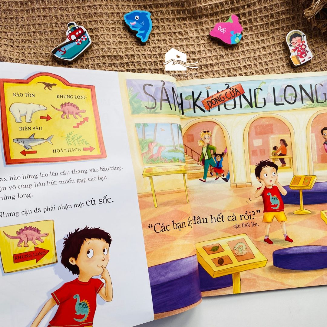 Mô tả Sách song ngữ cho bé 3-8 tuổi - Series Khủng Long Thân Mến - 7