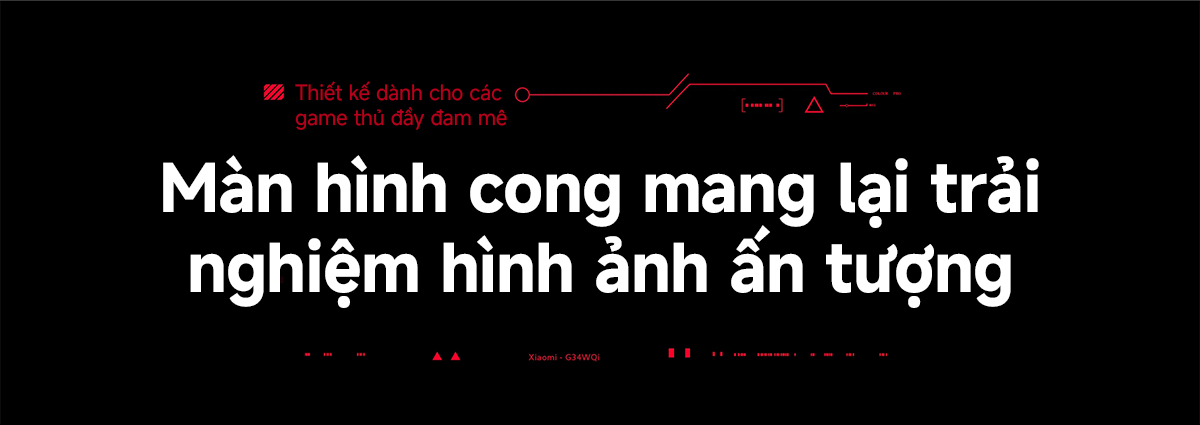 Mô tả Màn hình máy tính Xiaomi 2K Curved Gaming Monitor G34i 34inch-Tần Số Quét 180Hz - Bảo Hành 36 Tháng - 3