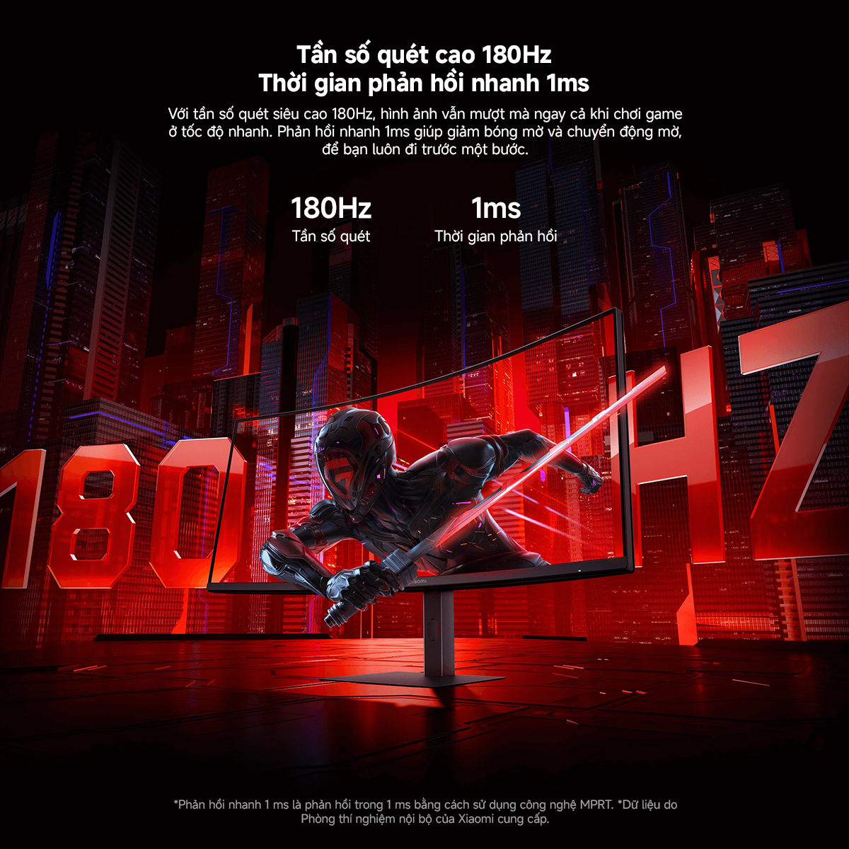 Mô tả Màn hình máy tính Xiaomi 2K Curved Gaming Monitor G34i 34inch-Tần Số Quét 180Hz - Bảo Hành 36 Tháng - 6