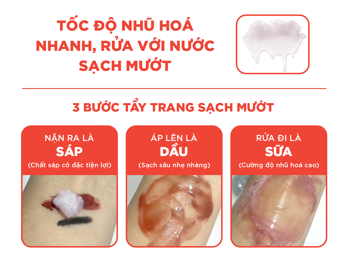 Mô tả Sáp tẩy trang LANCI làm sạch sâu giảm mụn đầu đen, da mịn mướt không khô căng 100g - 5