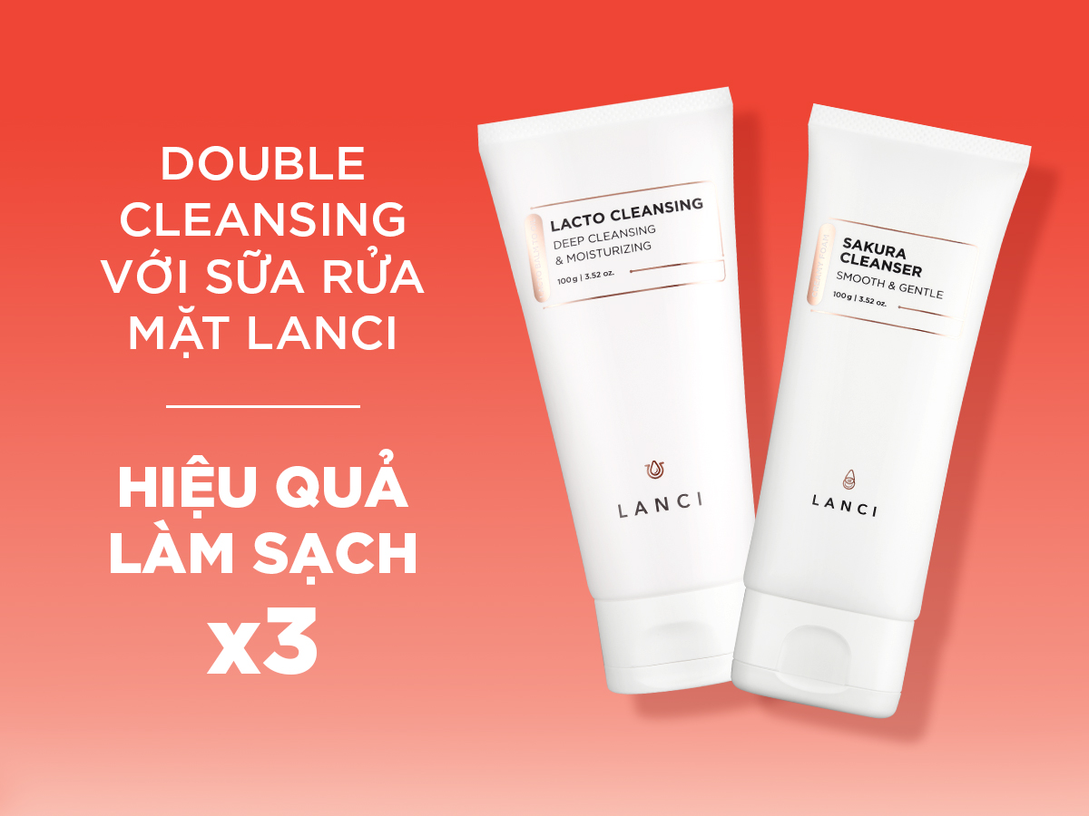 Mô tả Bộ đôi Sáp tẩy trang 100g và Sữa rửa mặt 100g LANCI làm sạch chuyên sâu cho làn da - 1