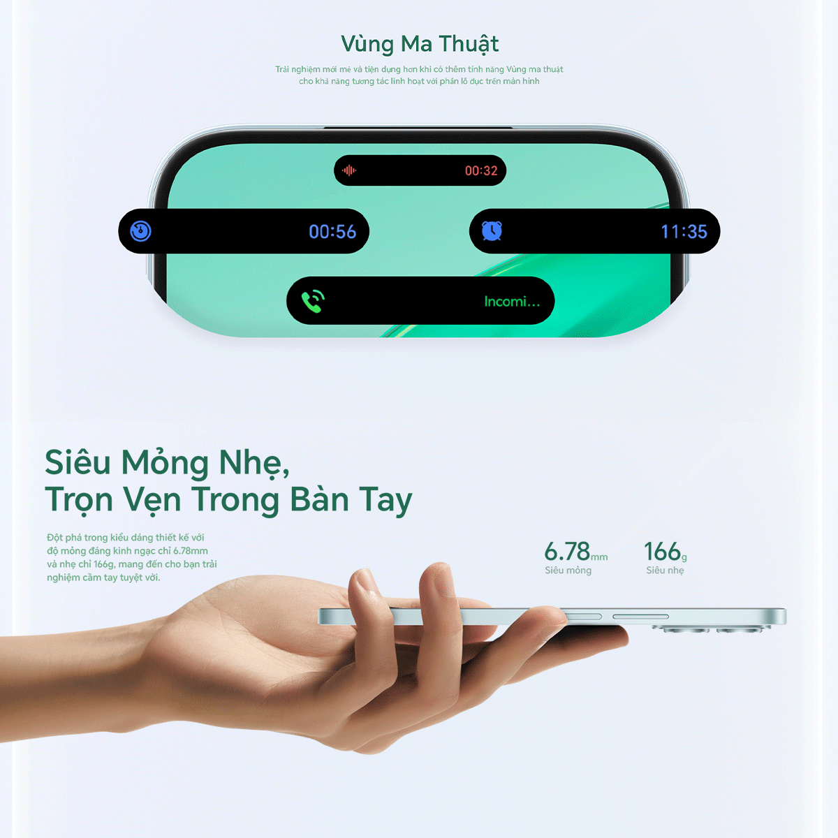 Mặt lưng và cụm camera HONOR X8b