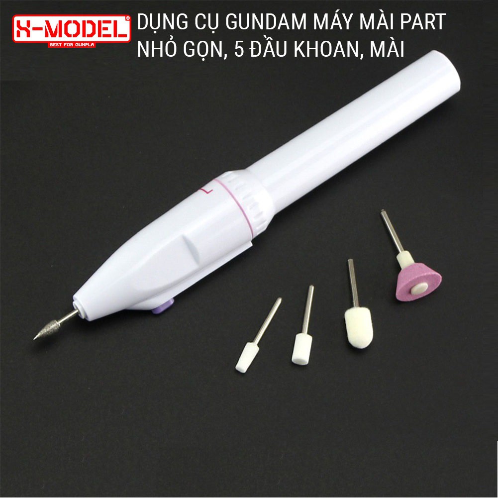 Mô tả Bộ máy mài mài dụng cụ làm mô hình có 5 đầu mài, lắp ráp đồ chơi Gundam Anime Nhật - 1
