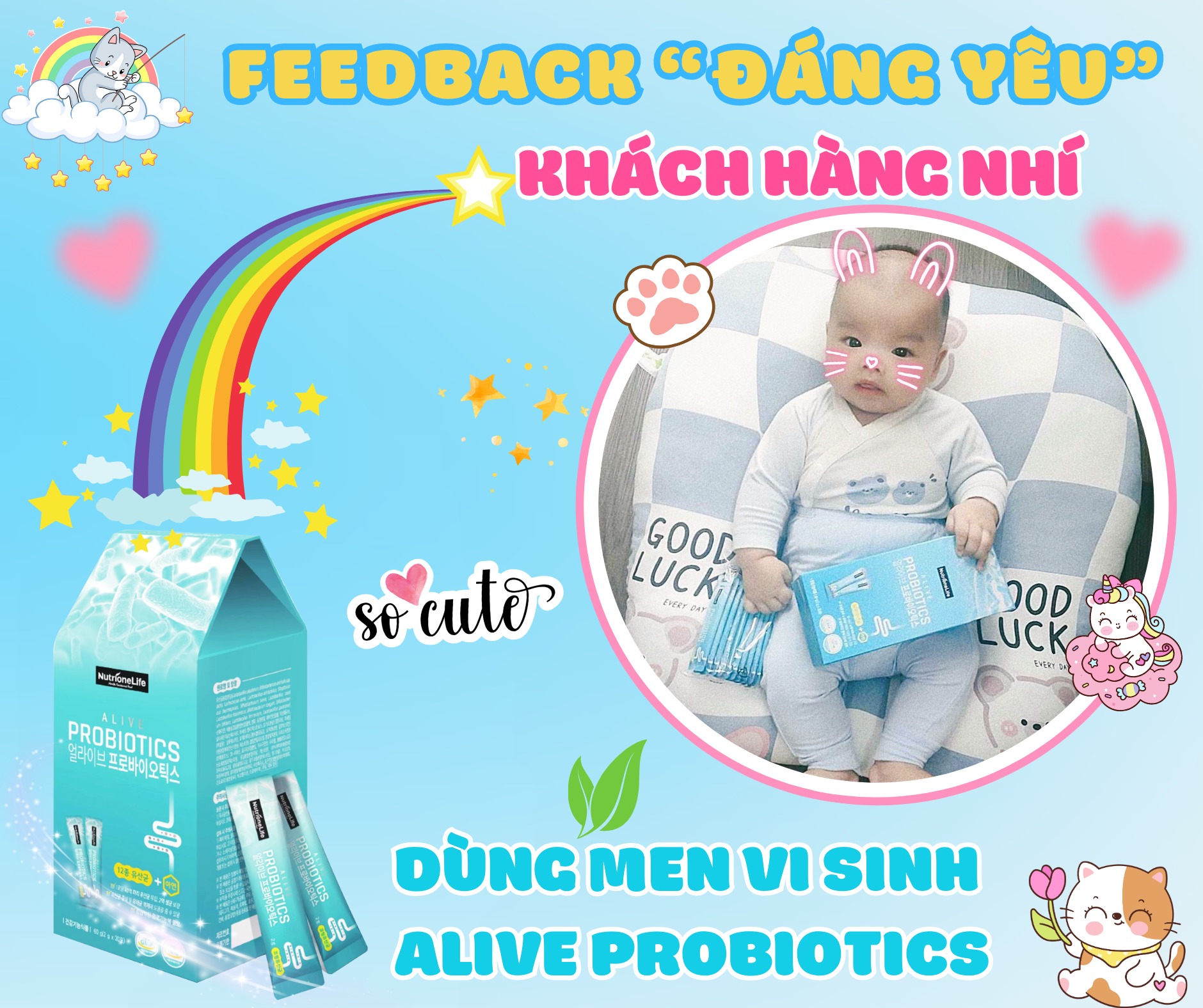 Mô tả COMBO 3 Hộp Men Vi Sinh Alive Probiotics 12 Chủng Lợi Khuẩn Và Kẽm Giúp Tiêu Hóa Khỏe, Tăng Hấp Thu 2g/Gói - 9
