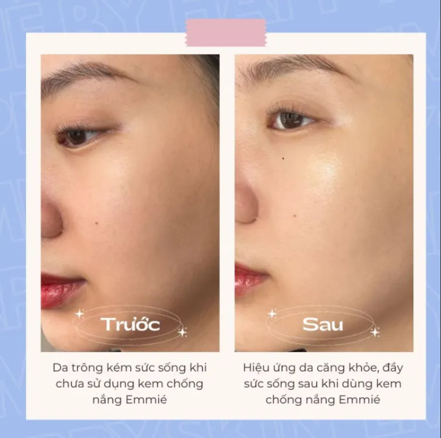 Mô tả Kem Chống Nắng Phục Hồi Urban Protect & Repair Airy Light Cream SPF50+ PA++++ 10ml Emmié By Happyskin - 4