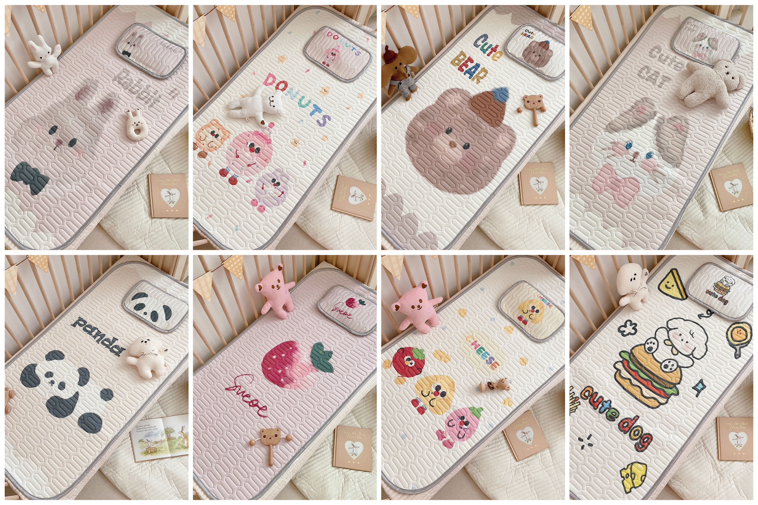Mô tả Chiếu Điều Hoà Cao Su Non Cho Bé KidsWorld Hoạ Tiết Dễ Thương Kích Thước 60x120cm Kèm Gối 24x35cm - 1