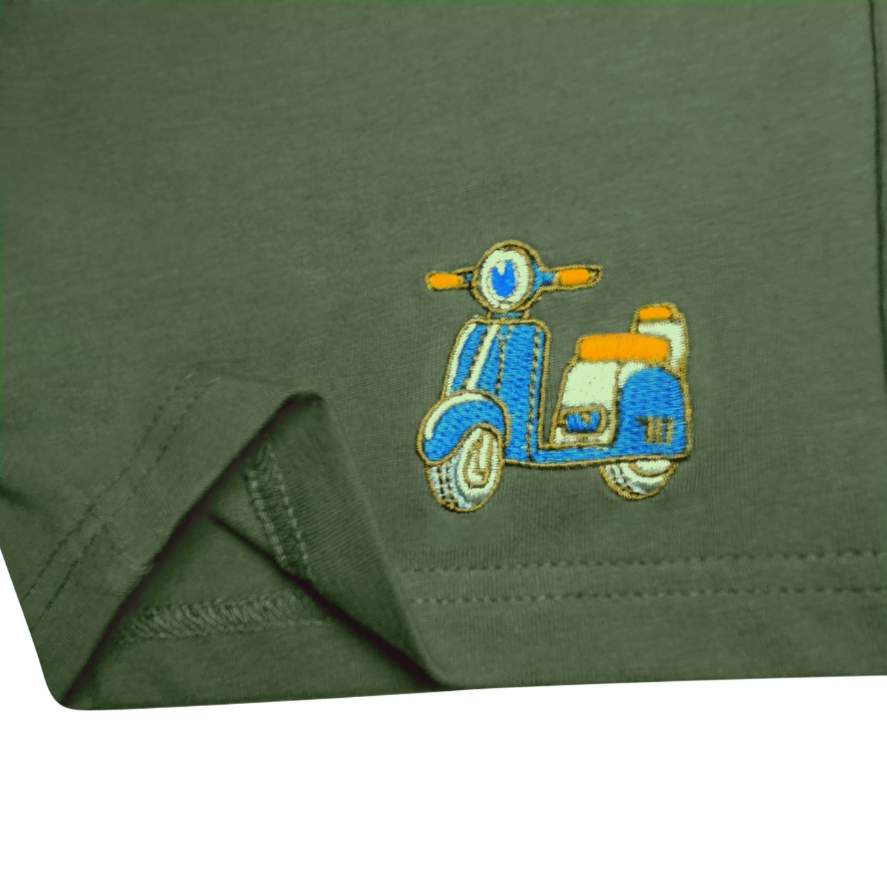 Mô tả Quần đùi cho bé trai SKIDS quần thun trẻ em ngắn chất cotton họa tiết thêu oto cho bé 2 đến 8 tuổi - 3