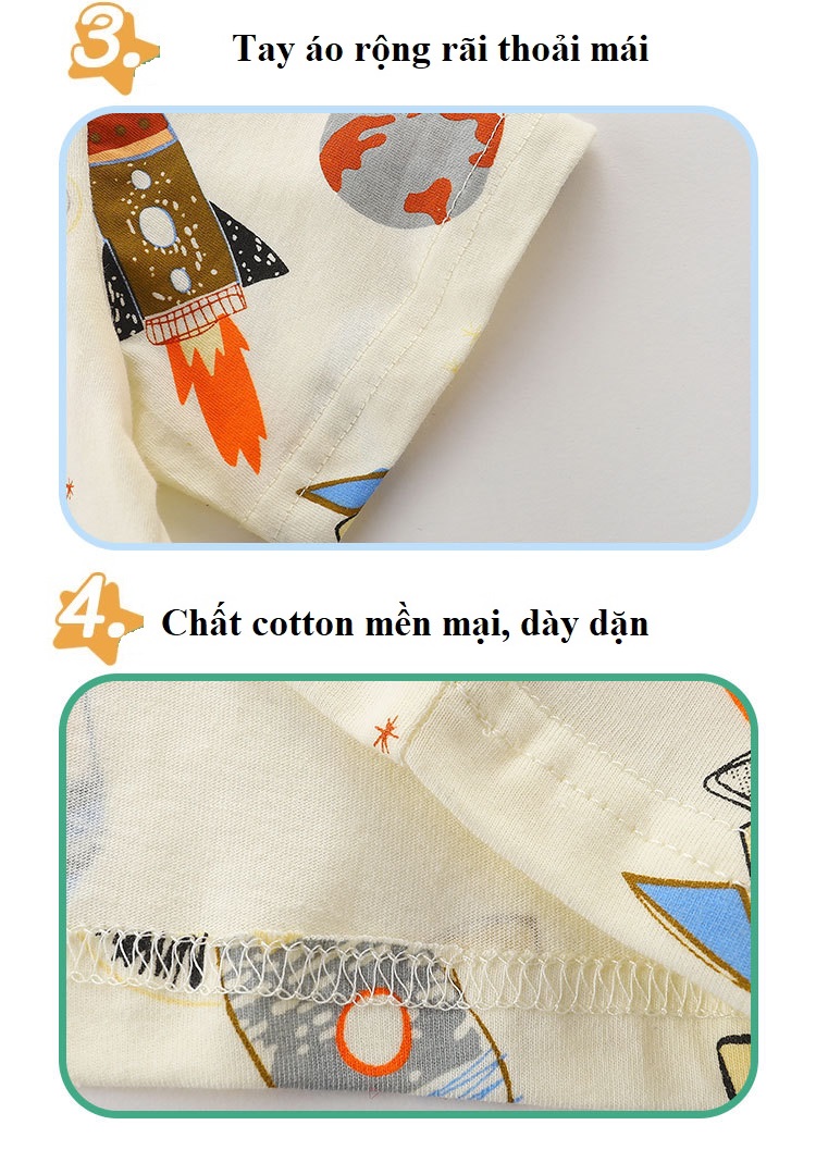 Bộ cộc tay bé trai SKIDS