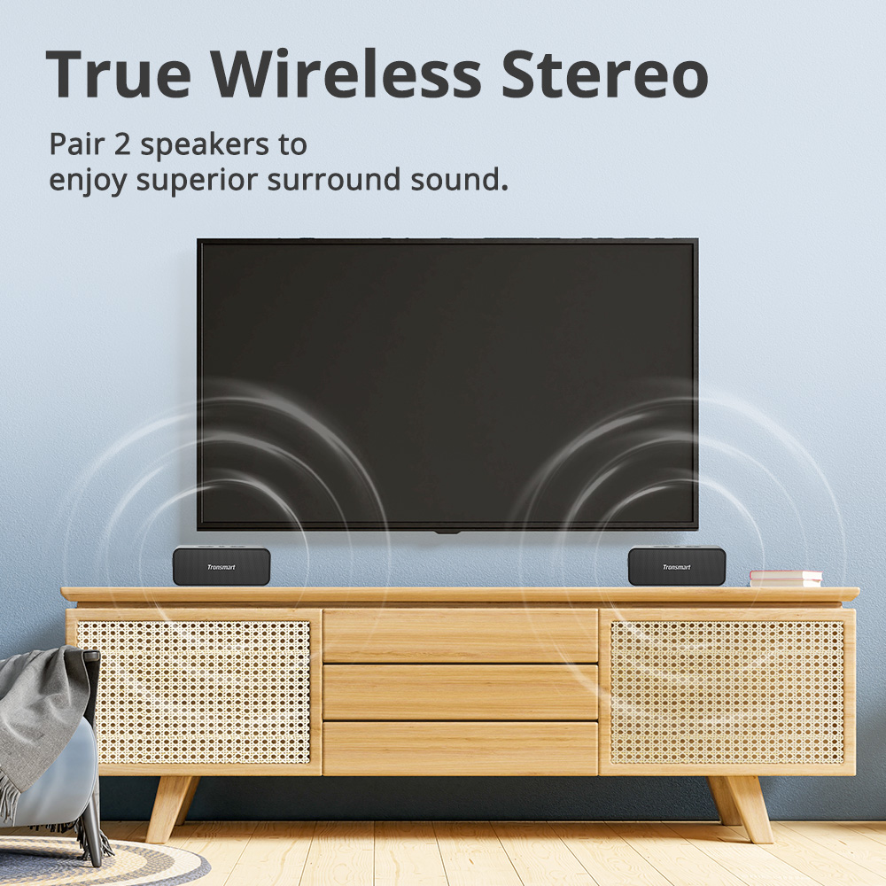 Mô tả Loa Bluetooth Tronsmart T2 Plus Upgraded V5.3 | Công suất 20W | 24H chơi nhạc | Hỗ trợ thẻ nhớ | Bảo hành 12 tháng - 2