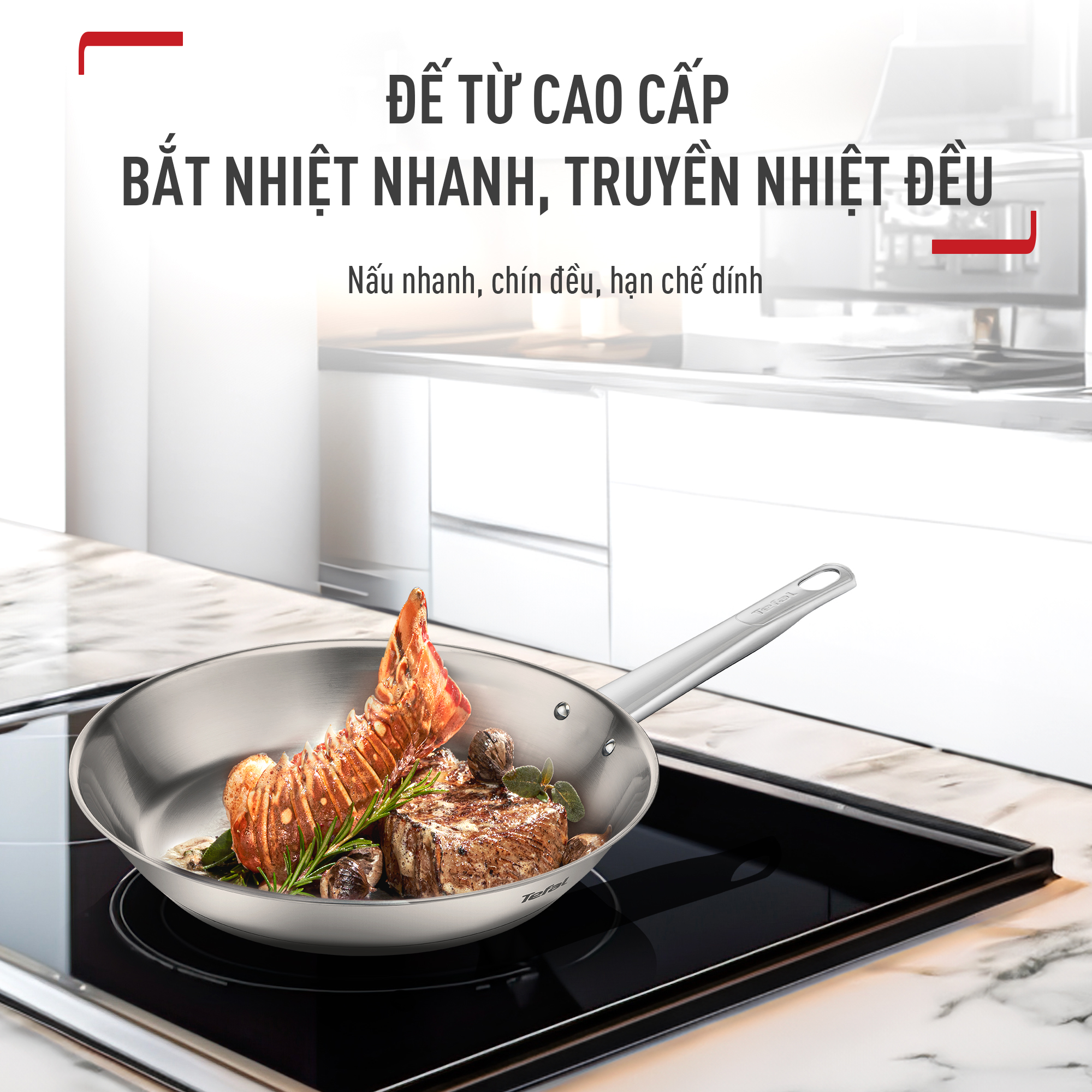 Mô tả Chảo Inox cao cấp Professional Tefal B9210655 / B9210455 - 2