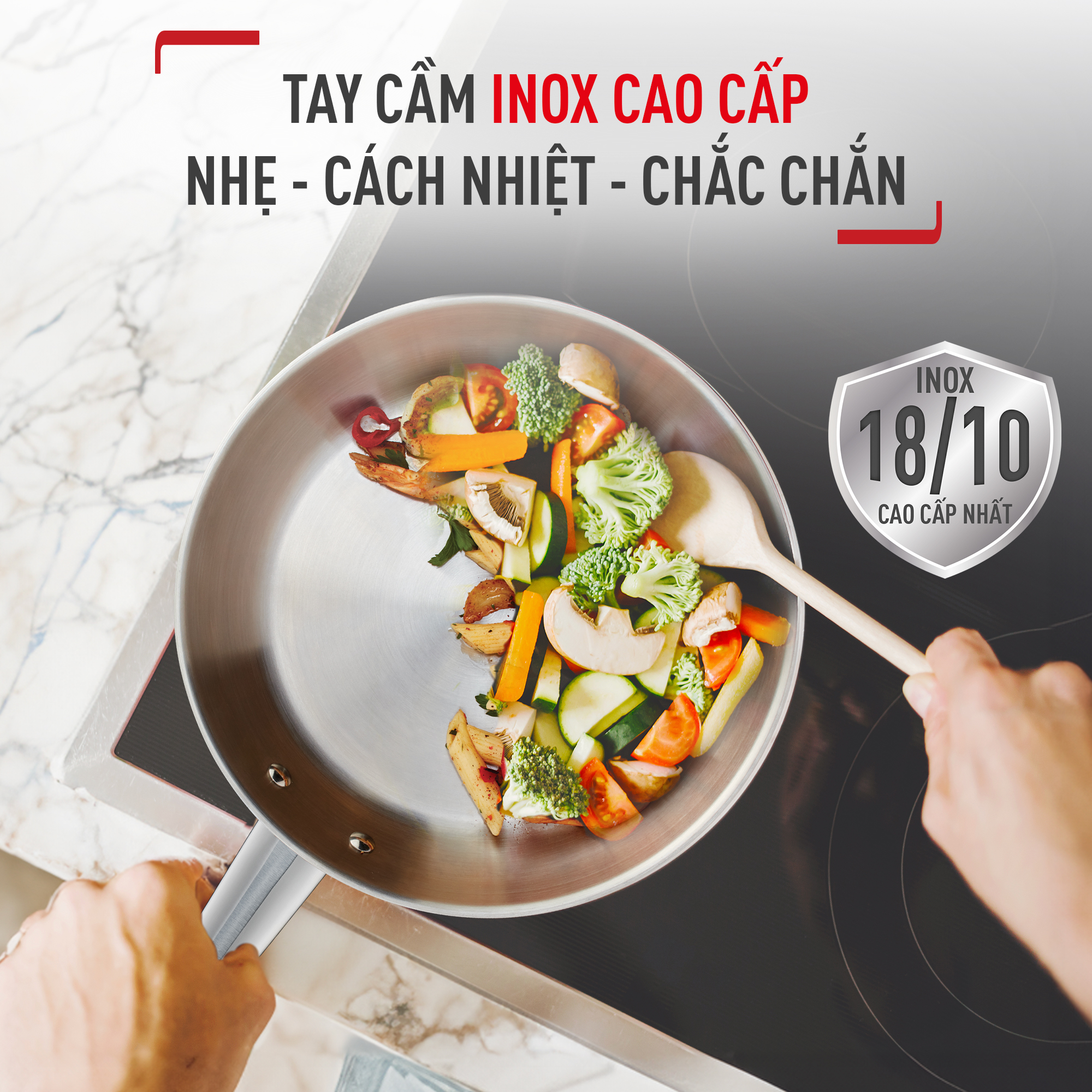 Mô tả Chảo Inox cao cấp Professional Tefal B9210655 / B9210455 - 4