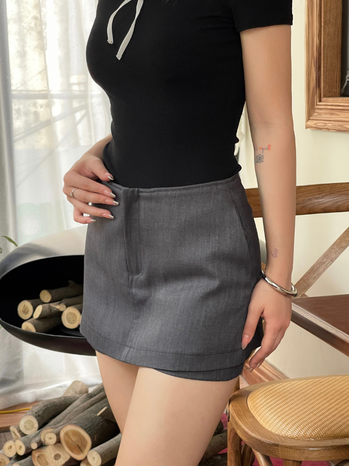 quần đùi giả váy trơn 