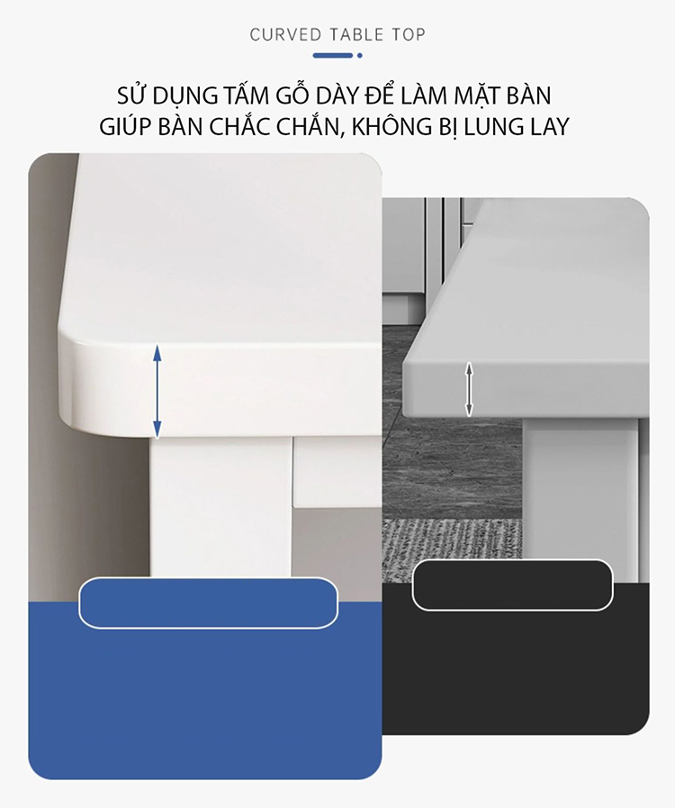 Mô tả Bàn làm việc chữ L thông minh kèm kệ sách thương hiệu IGA - Gm131 - 9