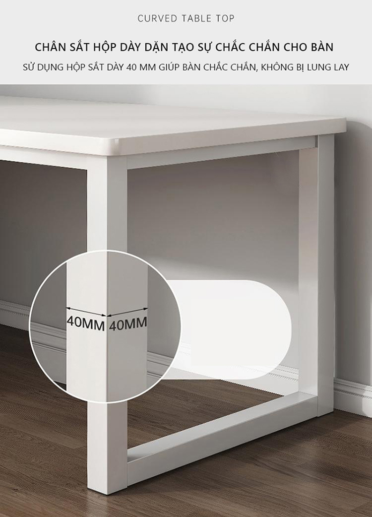 Mô tả Bàn làm việc chữ L kèm kệ sách thông minh thương hiệu IGA - Gm131 - 7