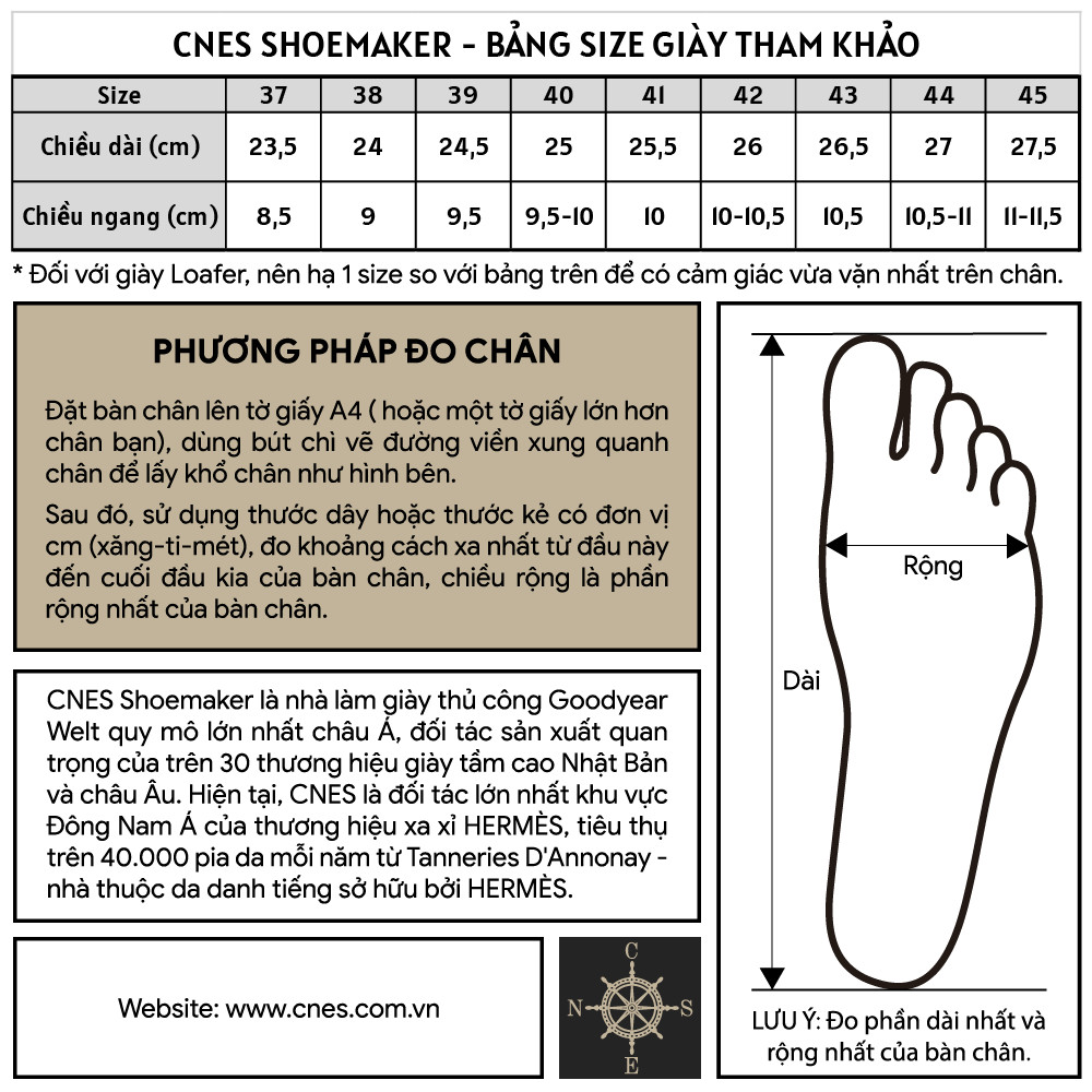 Mô tả Giày Lười Nam Cao Cấp Chất Liệu Da Bê Nhập Khẩu Thương Hiệu CNES (BLP) - 1