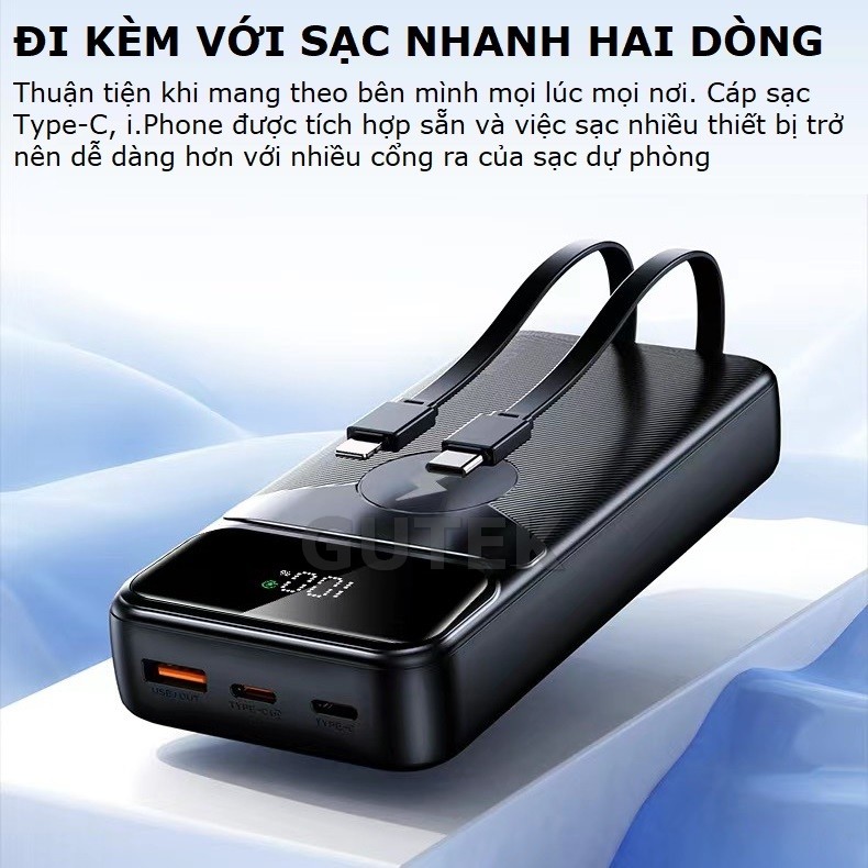Gutek DX66 tích hợp dây sạc