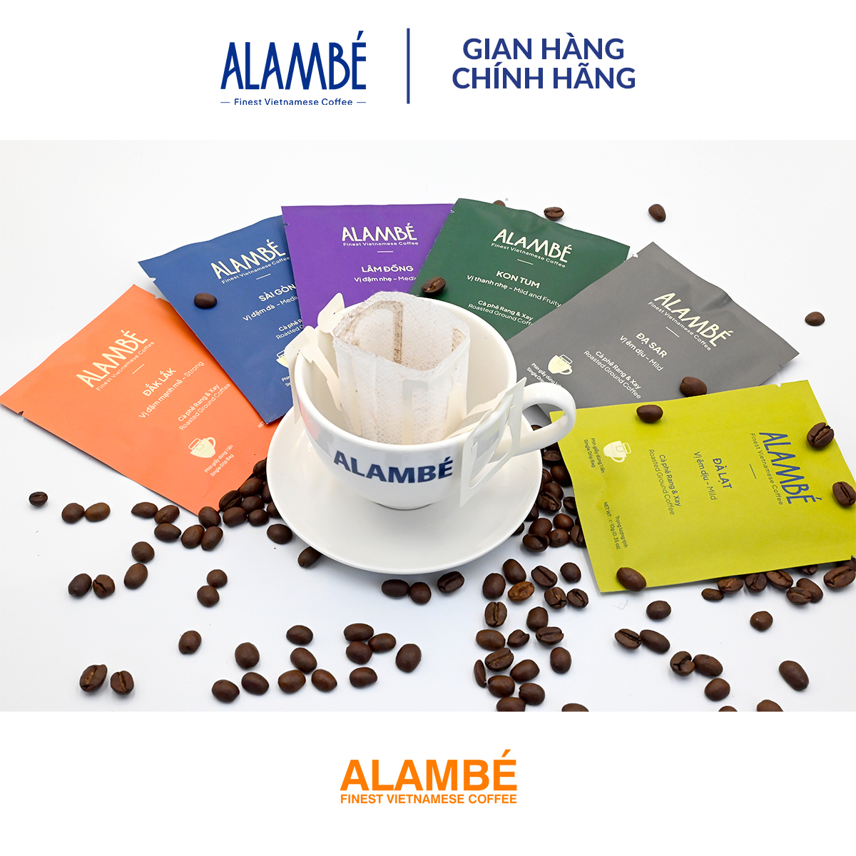 [Alambe' Sài Gòn] Cà phê phin giấy/ túi lọc Arabica & Robusta, thơm dịu ...