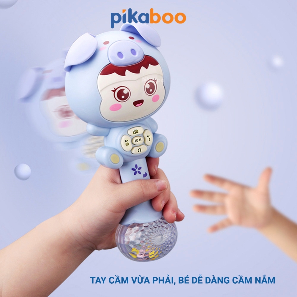 Mô tả Đồ chơi xúc xắc gặm nướu cho bé cao cấp Pikaboo phát nhạc vui nhộn đèn sáng lấp lánh cao cấp an toàn - 4