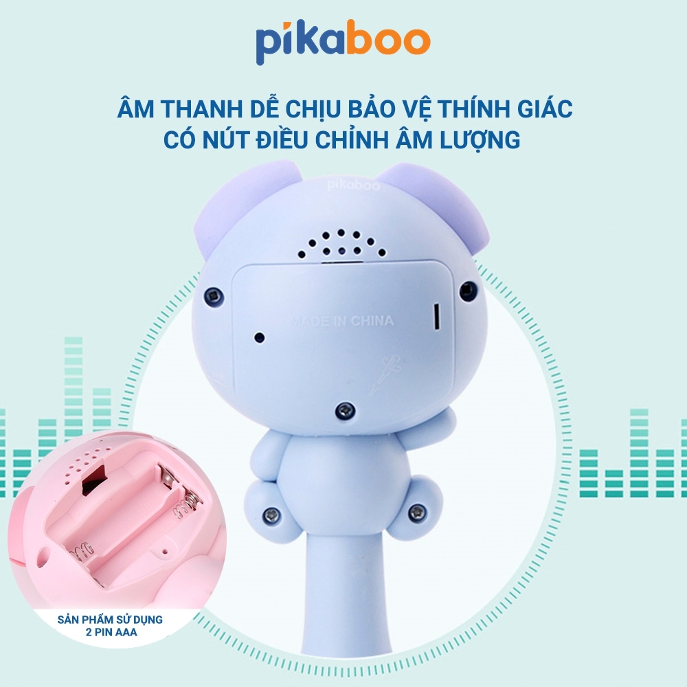 Mô tả Đồ chơi xúc xắc gặm nướu cho bé cao cấp Pikaboo phát nhạc vui nhộn đèn sáng lấp lánh cao cấp an toàn - 5