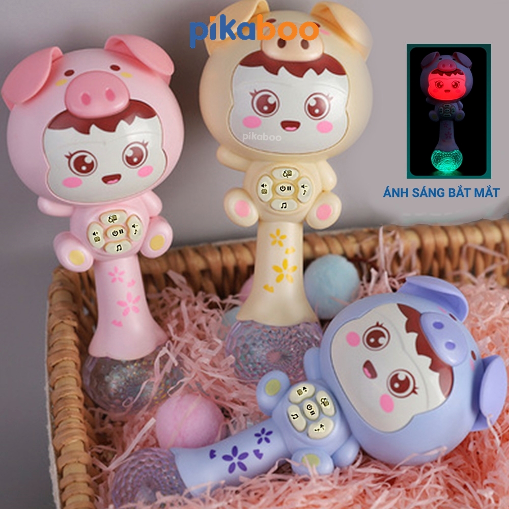 Mô tả Đồ chơi xúc xắc gặm nướu cho bé cao cấp Pikaboo phát nhạc vui nhộn đèn sáng lấp lánh cao cấp an toàn - 6