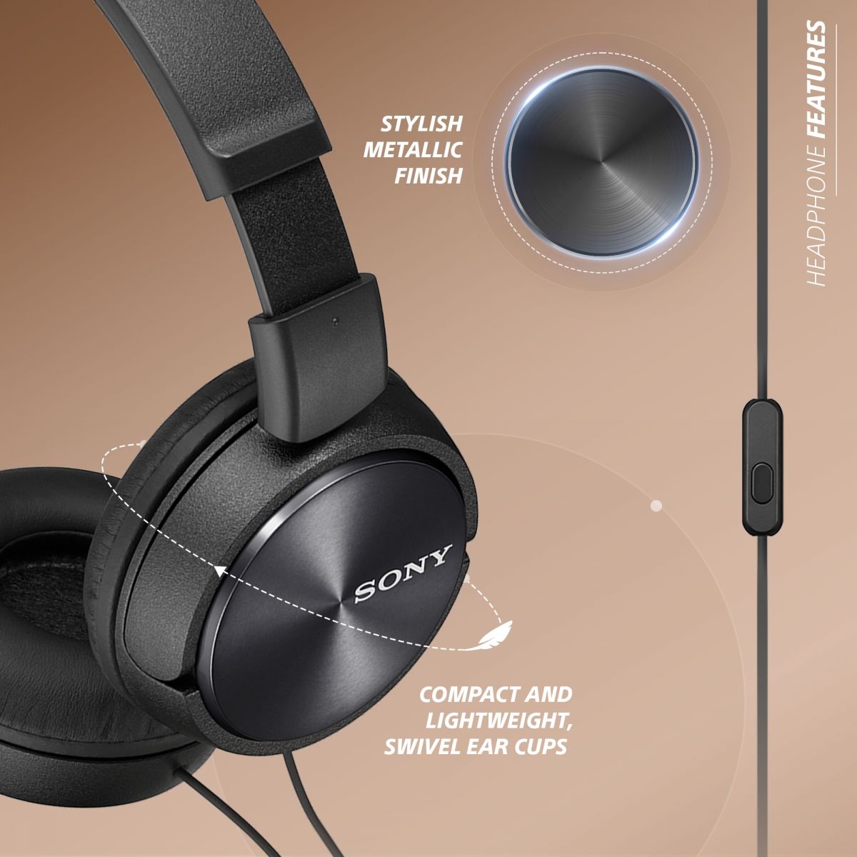 Mô tả Tai Nghe Chụp Tai Có Micro Đàm Thoại Sony ZX310AP - Bảo Hành 12 Tháng Toàn Quốc - 2