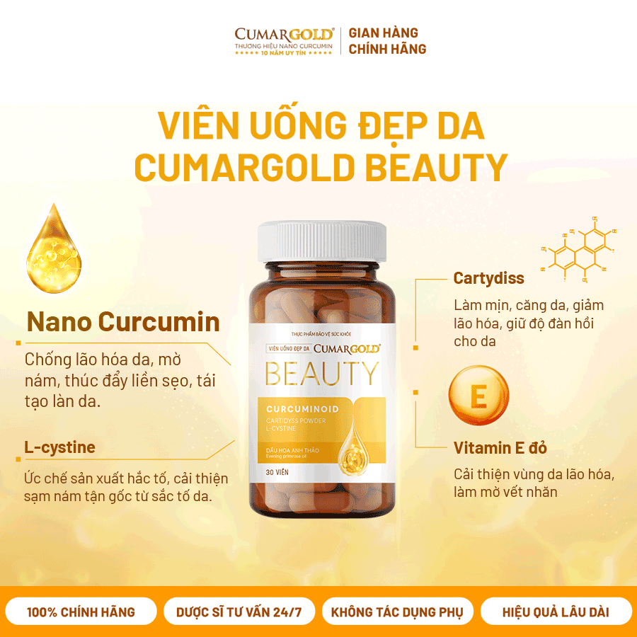 Thành phần Viên Đẹp Da CumarGold Beauty