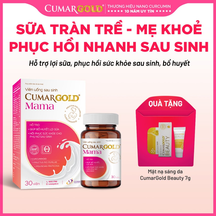 Viên Uống Lợi Sữa CumarGold Mama - Hỗ trợ gọi sữa về