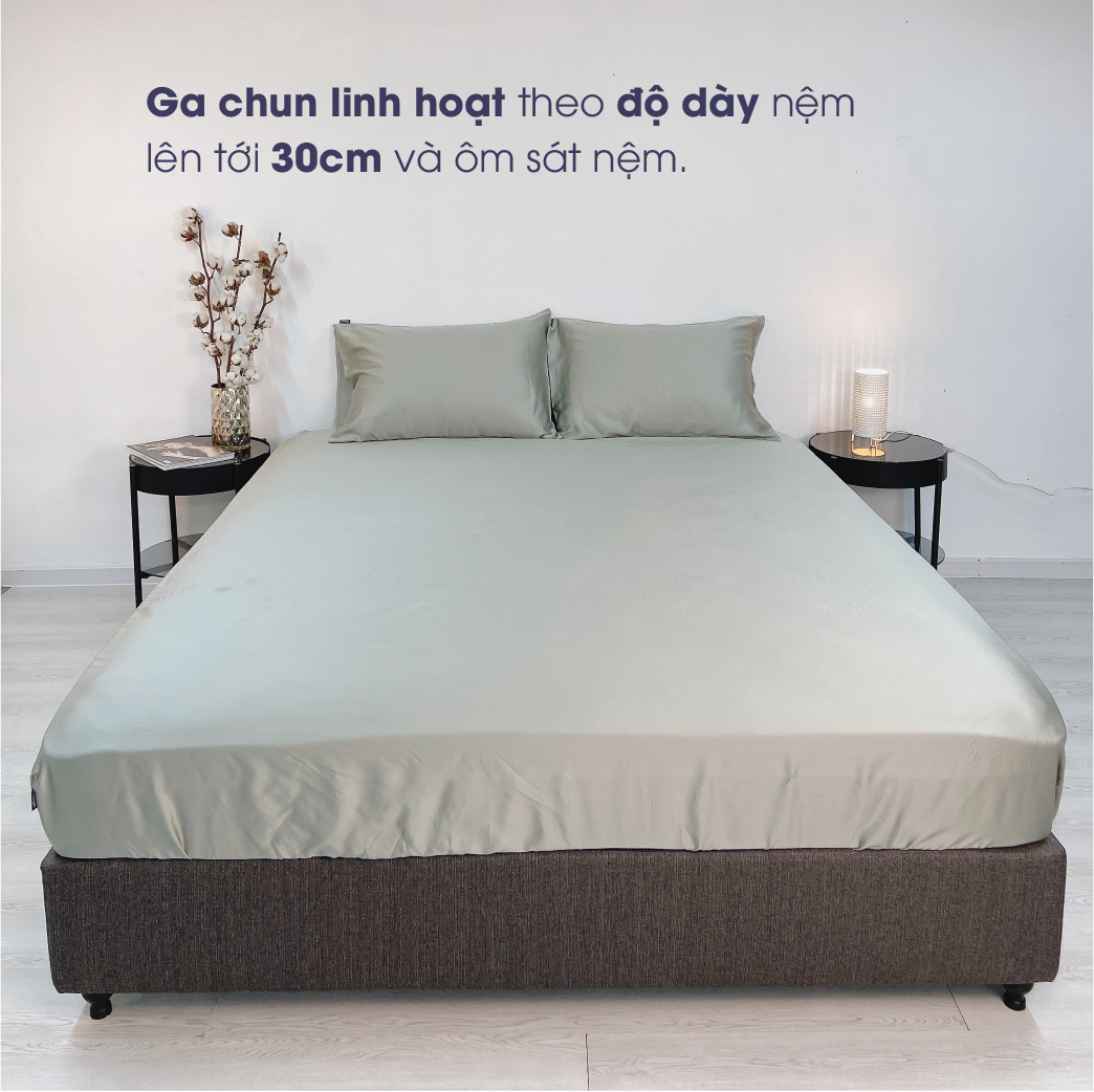 Mô tả Bộ 4 món ga gối Tencel Châu Âu Changmi Bedding cao cấp siêu mềm mượt và mát lạnh. Tencel chính hãng Lenzing - 4