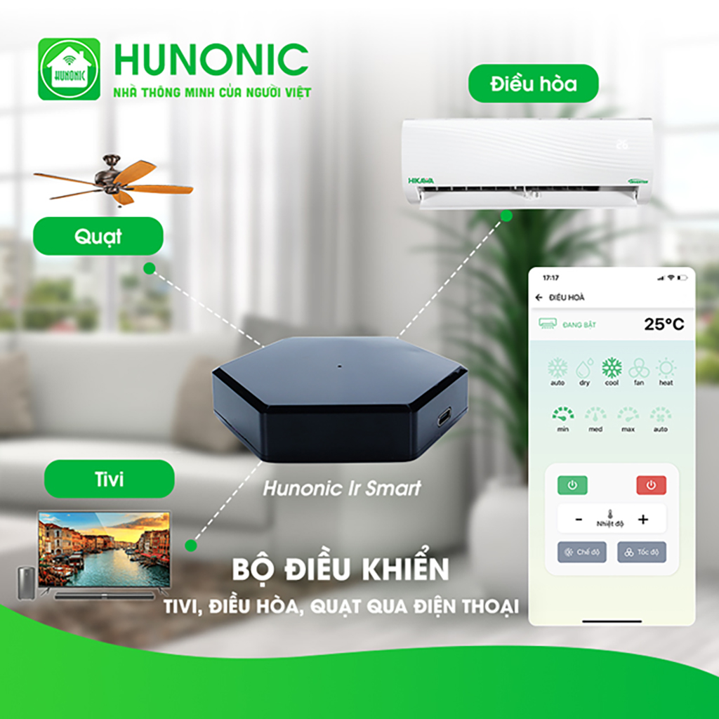 Bộ điều khiển hồng ngoại Hunonic HNIRS - Hình ảnh 8